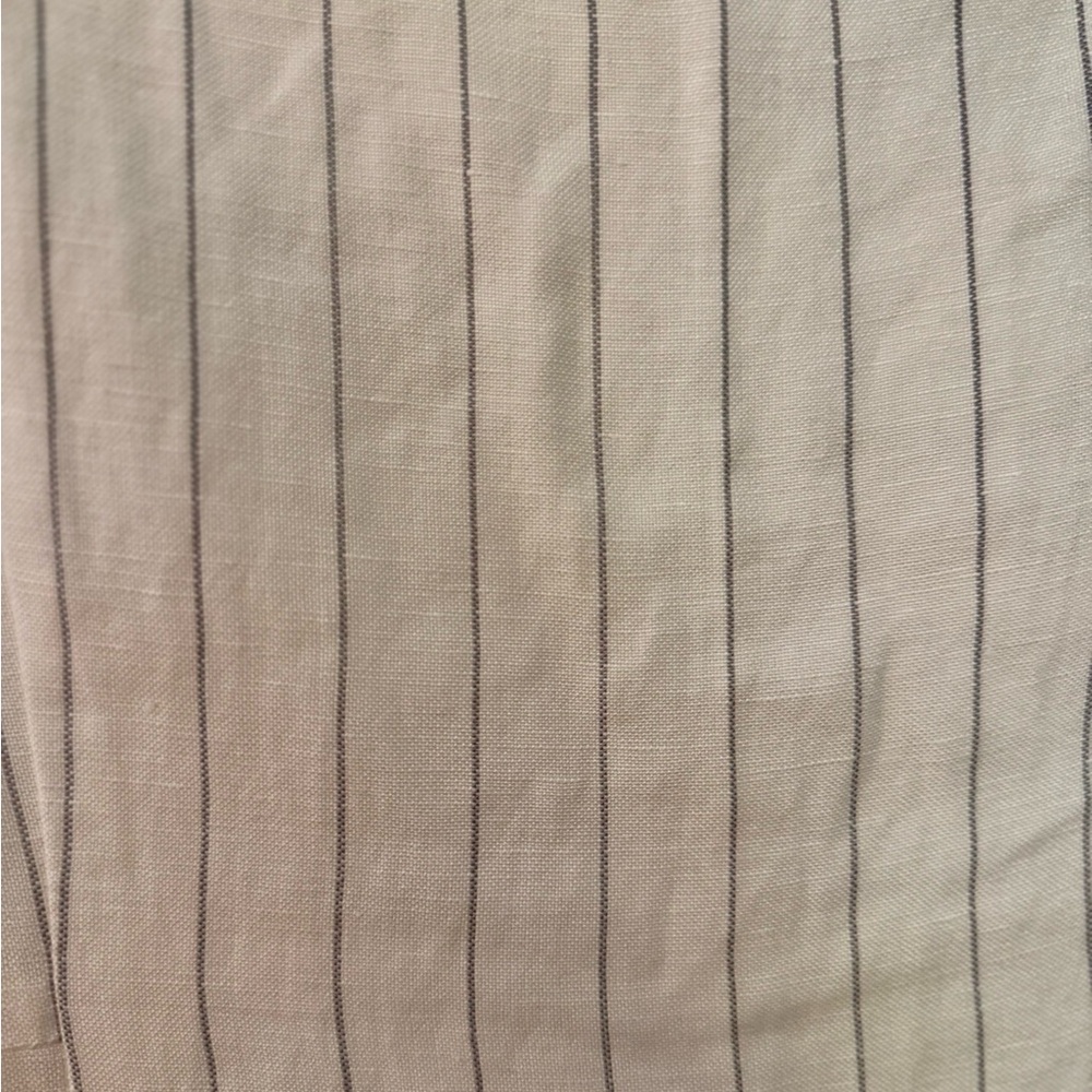 Club Monaco Cream and Blue Pinstripe Linen Sundress - Picture 4 of 11